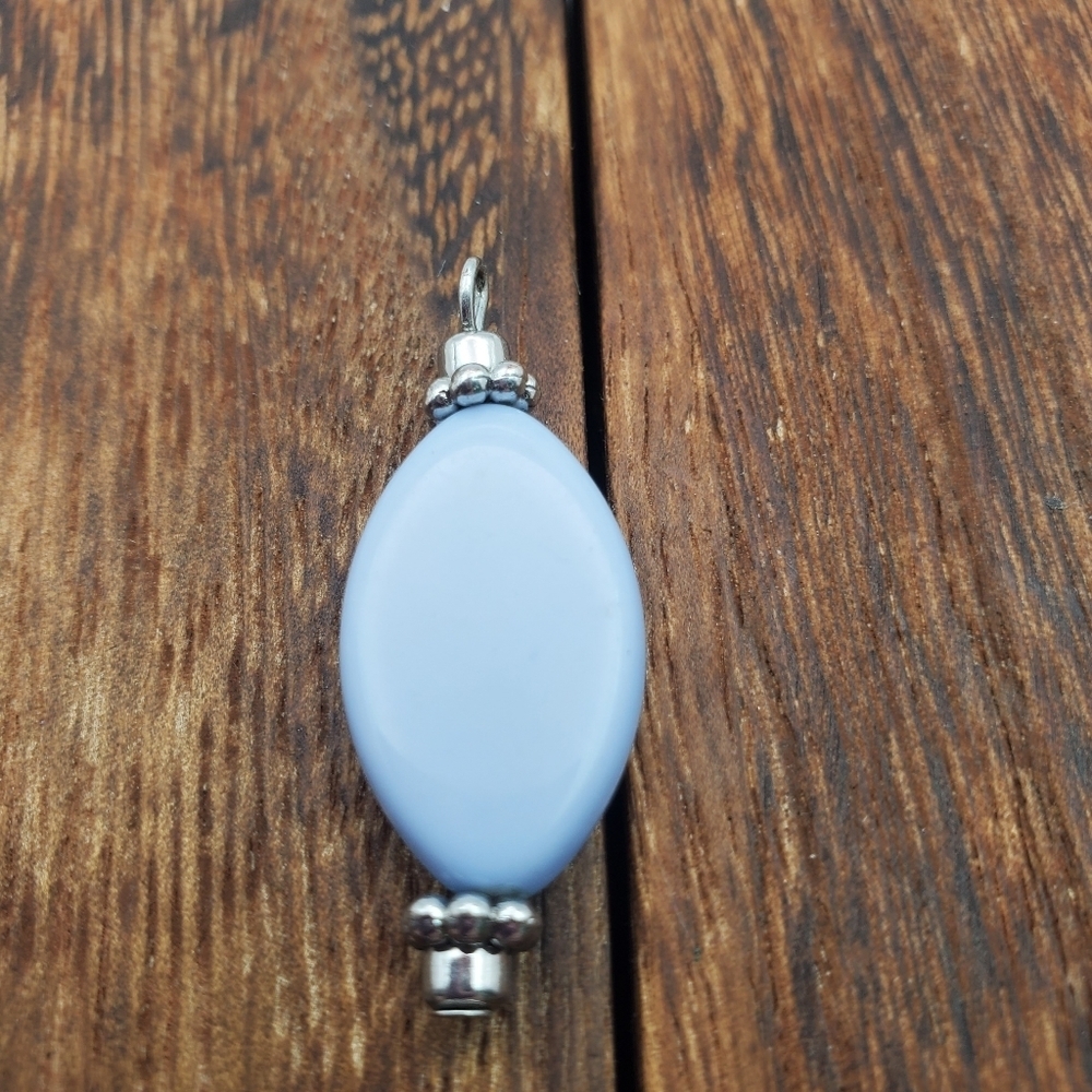 Blue‎ mist teardrop necklace pendant